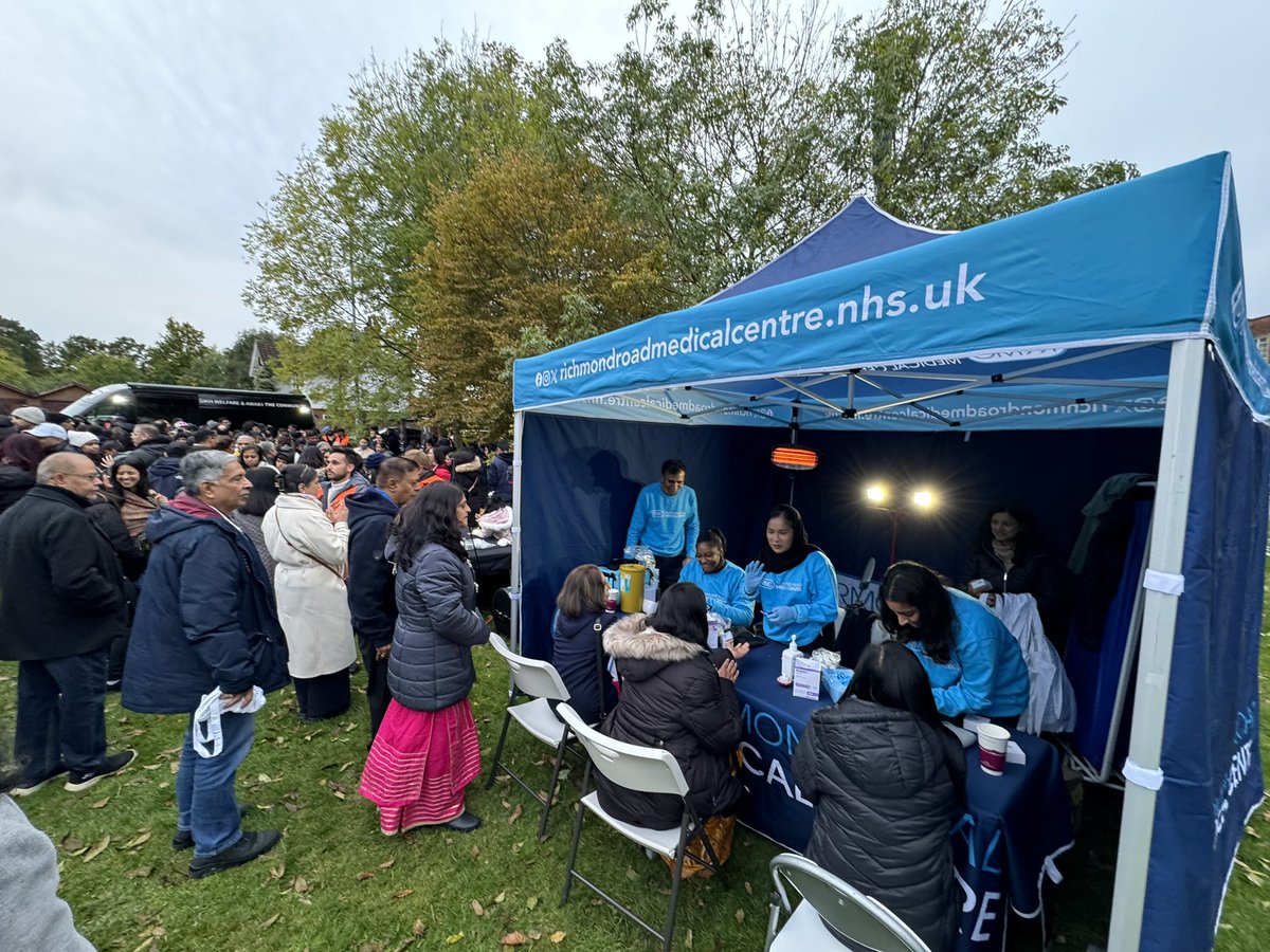 RichmondRoadMC (@richmondroadmc) on Twitter photo We had an absolutely brilliant time at Diwali in the Park today! ๐ชโจ
The team delivered over 200 health checks! ๐ฉบ
Thank you for having us! ๐๐ฝ๐
<a href="/NHS_NELondon/">NHS North East London</a> <a href="/RedbridgeLive/">Redbridge Council</a> <a href="/NHSEnglandLDN/">NHS London</a> <a href="/rcgp/">Royal College of General Practitioners</a> We had an absolutely brilliant time at Diwali in the Park today! ๐ชโจ
The team delivered over 200 health checks! ๐ฉบ
Thank you for having us! ๐๐ฝ๐
<a href="/NHS_NELondon/">NHS North East London</a> <a href="/RedbridgeLive/">Redbridge Council</a> <a href="/NHSEnglandLDN/">NHS London</a> <a href="/rcgp/">Royal College of General Practitioners</a>