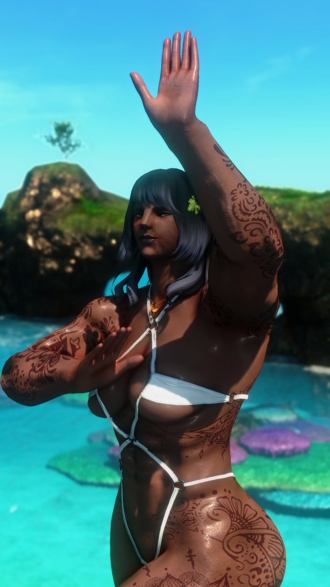 RoegadynTea's tweet photo. Hi hi! Time in the sun for me!
#femroe #Roegadyn #Hellsguard https://t.co/Hu3Q4wQqe9