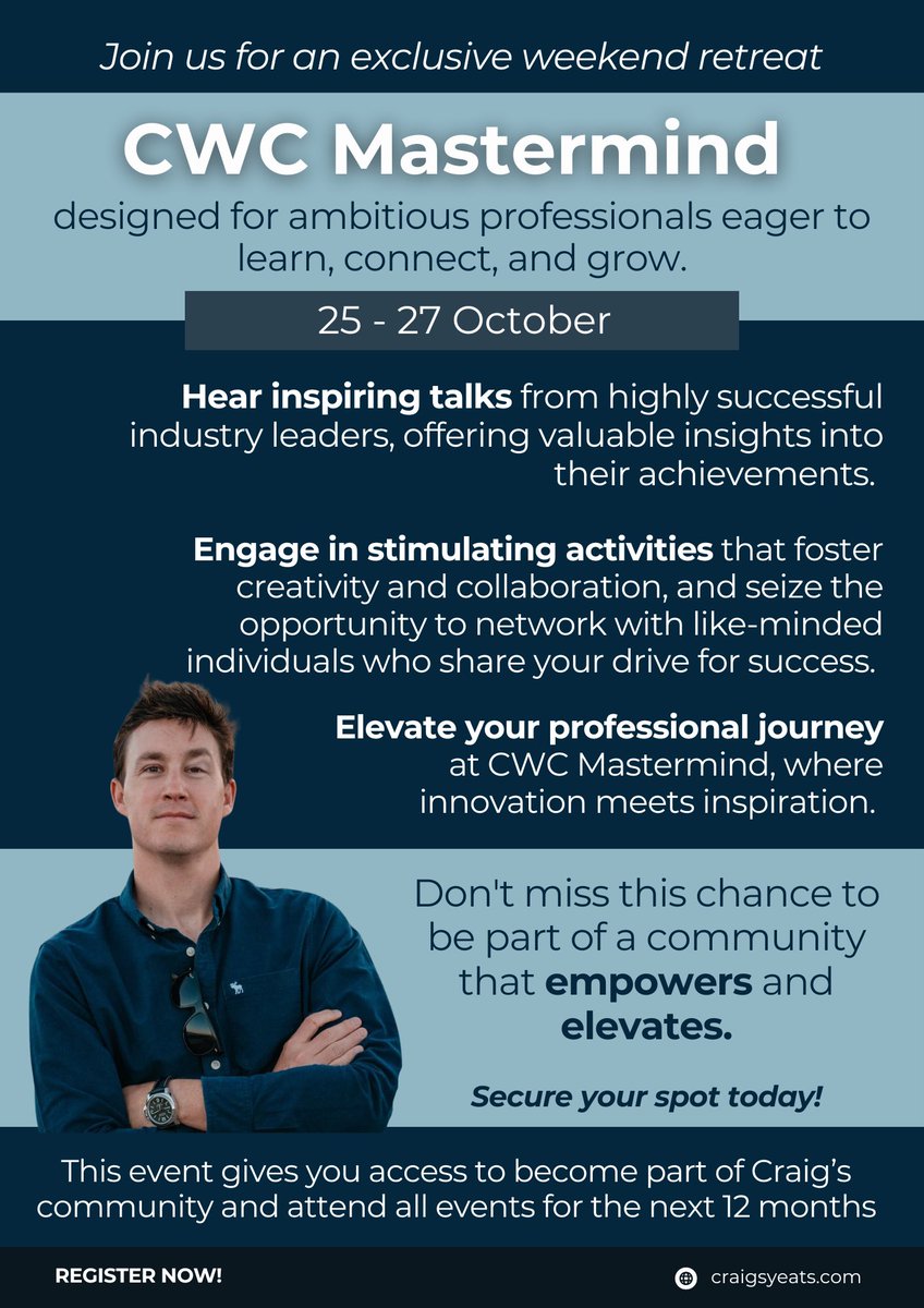 CraigSYeats's tweet image. Imagine sipping your morning coffee ☕️ alongside CEOs who've shaped industries. Now, stop imagining—it's your reality.