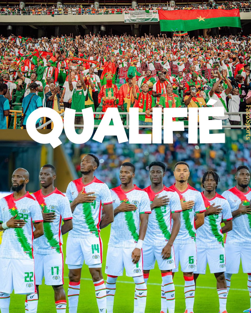 KathyaStrecy's tweet image. La Première Nation qualifiée officiellement pour la prochaine CAN est le BURKINA FASO. ❤️❤️
Bravo aux Étalons 🇧🇫🇧🇫.