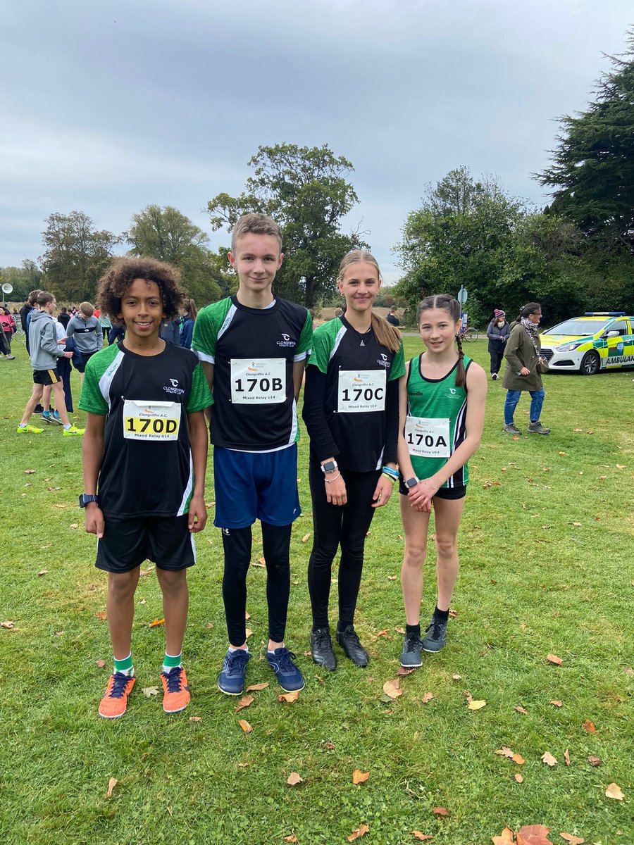 All Ireland Cross Country Relays ⬛️🟩 

*All Ireland Champions 🥇Boys U13 
*All Ireland 🥈Boys U15
*All Ireland 5th Place Mixed U14

Proud day for the club, history made first gold at national level 😊. 

Well done 👏 to all who competed. Full report: clongriffinac.ie/2024/10/13/u13…
