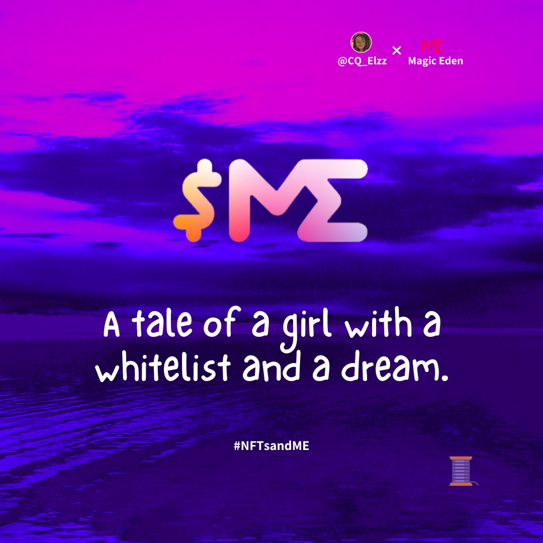 CQ_Elzz's tweet photo. A WHITELIST AND A DREAM!

That was all I had in August 2022,

But that's not where my #NFTsandME journey began.

Before I go on, here's a big thank you to @MEFndn for the opportunity to share my story once again.❤️

Let's get into it ☺️ https://t.co/Iij7O6RciJ