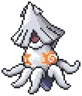 ItsMegaScott's tweet photo. I like the squid mon so much I redrew it so it wasn't blurry, x5 pixel scale so it won't be blurry again from twitter compression https://t.co/ncbRlriPwT