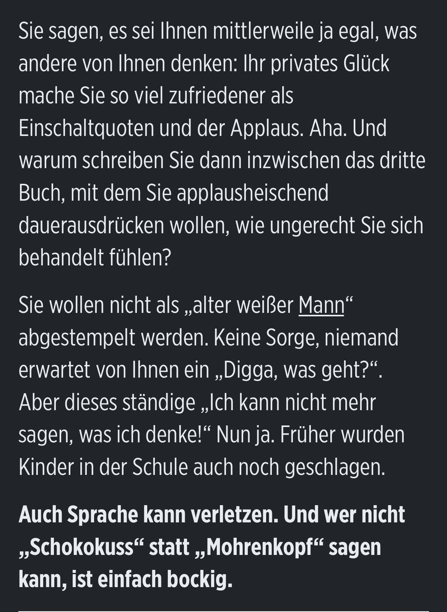 DerMestermann's tweet photo. Damit hatte ich am wenigsten gerechnet: Thomas Gottschalk wird in einem BILD-Kommentar fachgerecht filetiert https://t.co/gu6fsDPbhq