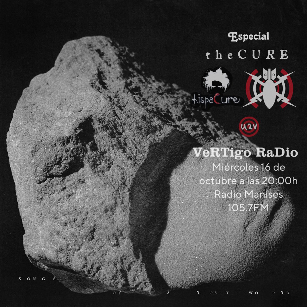 u2vertigoradio's tweet photo. Este miércoles 16 de Octubre Especial The Cure con Hispacure sobre el nuevo álbum ‘Songs Of A Lost World’ #ItMightGetLoud
#VertigoRadio #VR716 #TheCure #U2
https://t.co/SrVETXGIwP https://t.co/4vUi6t2QNM
