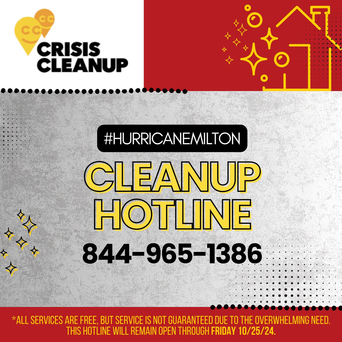 FlaglerEOC's tweet photo. Community needs are being monitored by dedicated volunteers to include tarps, trees, muckouts and debris. Crisis Cleanup is here to help connect residents with post-storm assistance, particularly people with specific mobility/accessibility needs. (1/2) https://t.co/NsGsM5g3fy