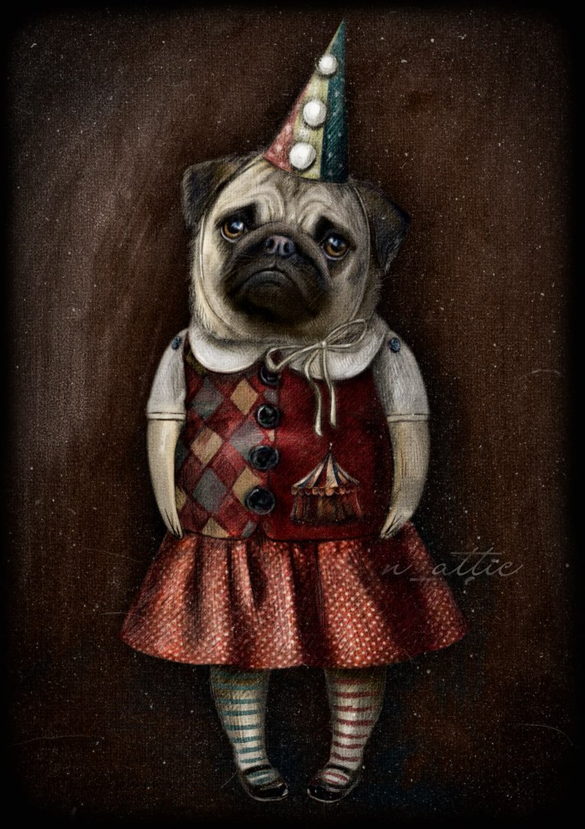 Digital illustration. Pug. Sketch
#digitalillustration #photoshop #pug #attic #Sketch