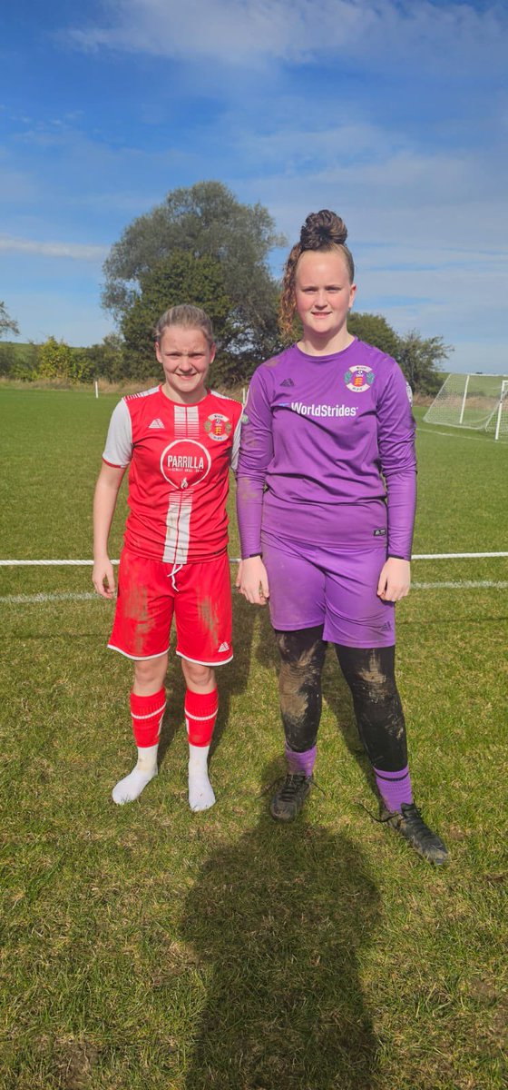 Our captain today RF19 and POTM goalkeeper CM1 after a very difficult match against a strong Toby who were deserving winners