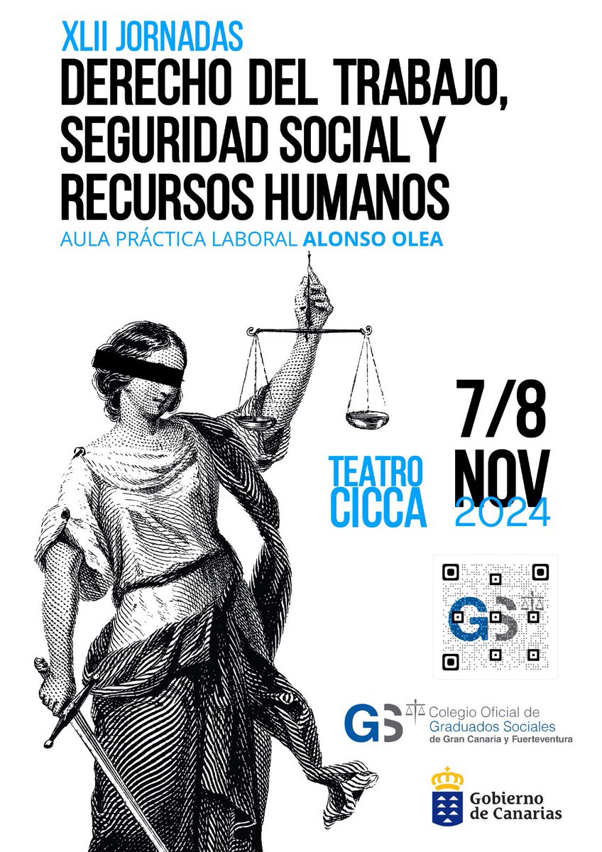🎉 ¡Ya tenemos cartel oficial! 🎉
Las XLII Jornadas de Derecho del Trabajo, Seguridad Social y Recursos Humanos están a la vuelta de la esquina, y ¡no puedes faltar!

📅 7 y 8 de noviembre 2024

🎯 ¡INSCRÍBETE YA! Visita nuestra web grasolpa.net e inscríbete.