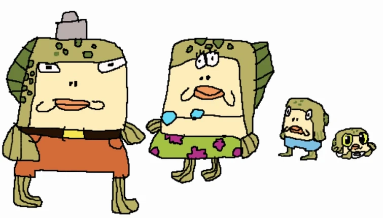 EricUrbane's tweet photo. A drawing of Incidental 151's family inspired by @duda_wilson 's drawing. #SpongeBobSquarepants #Incidental #Backgroundcharacters #families #drawing https://t.co/bOuBWWm89l