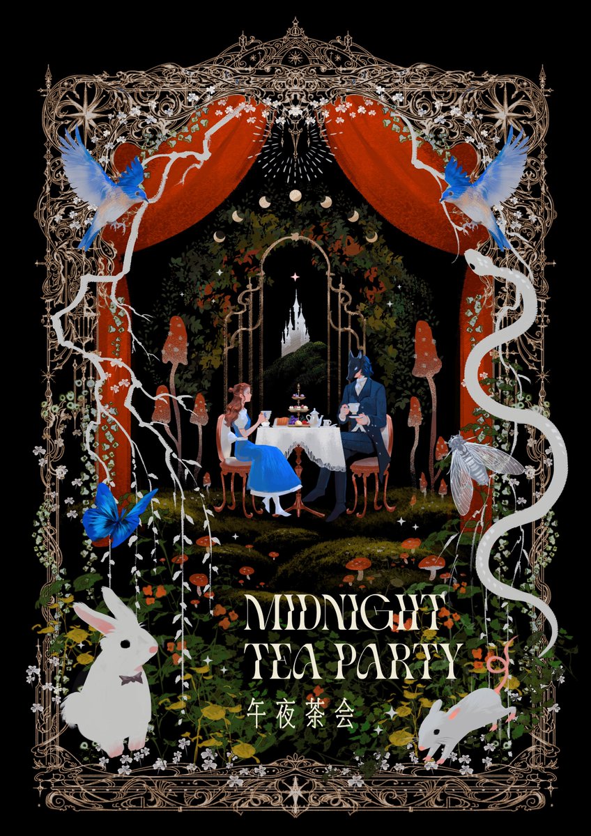 ✨'Midnight tea party'
That Gif was compressed so the image quality is rather slow, here is a better view in JPG
