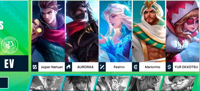 mlbbbresports's tweet photo. Picks e bans da segunda partida entre RRQ vs EV!
EV 1-0 RRQ

#MPLLA #MPLLATAM #JogaJunto #JugamosJuntos https://t.co/VJdMMFRDc0