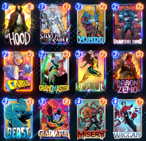 den (@den_ccg) on Twitter photo Undefeated 6-0 run to win the <a href="/MARVELSNAP/">MARVEL SNAP</a> EU Creator Gauntlet with the homebrew Hybrid Mill !
3–0 Vs Good Cards. Other 3 were Negative, Bounce & Knull Mill.
Spent yesterday trying to find something that would beat Agent Venom & here it is.
Giga proud of this deck. Undefeated 6-0 run to win the <a href="/MARVELSNAP/">MARVEL SNAP</a> EU Creator Gauntlet with the homebrew Hybrid Mill !
3–0 Vs Good Cards. Other 3 were Negative, Bounce & Knull Mill.
Spent yesterday trying to find something that would beat Agent Venom & here it is.
Giga proud of this deck.