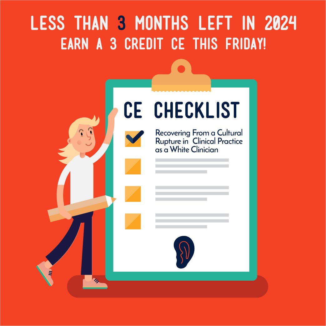 The_DEARProject's tweet image. There’s still time to register for our CE workshop THIS FRIDAY, 10/18! This workshop is APA-approved and open to all mental health providers (e.g., psychologists, therapists, social workers, etc.).
us06web.zoom.us/webinar/regist…