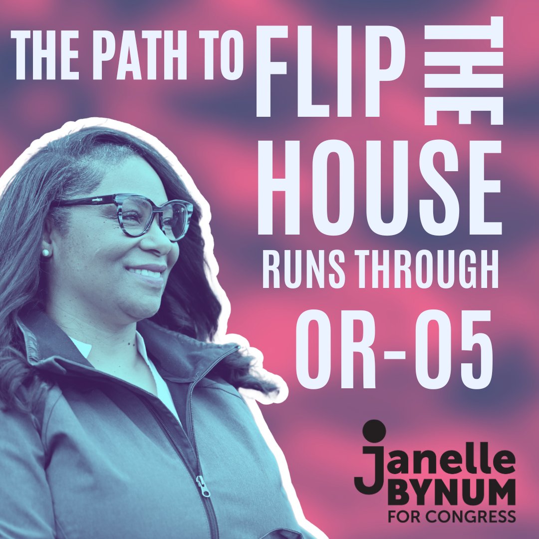 bynum4thewin's tweet photo. This race is in a dead heat, and the path to flipping the House majority runs right through #OR05! 

Our district is one of the most competitive in the country, and the stakes couldn’t be higher.

Join our team: https://t.co/sj9bamH69e https://t.co/HfYFTJDIQE