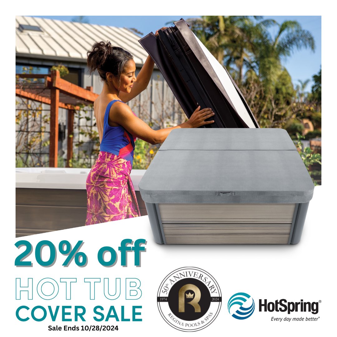 Save 20% on <a href="/HotSpringSpas/">Hot Spring® Spas</a> <a href="/FreeflowSpas/">Freeflow Spas</a> and #FantasySpas hit tub replacement cover. *can not be combined with other offers. Excludes prior cover sales before 10/1/24. Cover sale end 10/28/24 #hottubcover