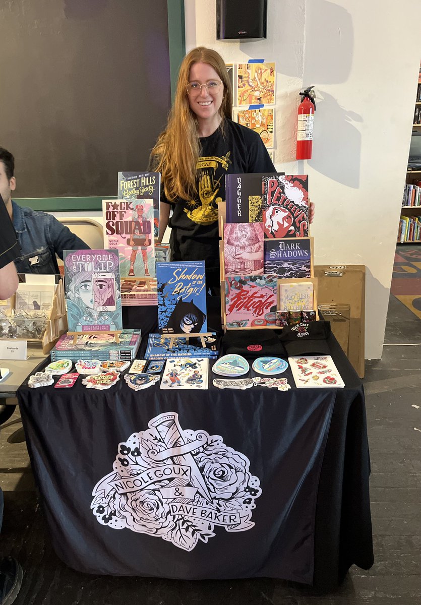 All set up at Heavy Manners con!