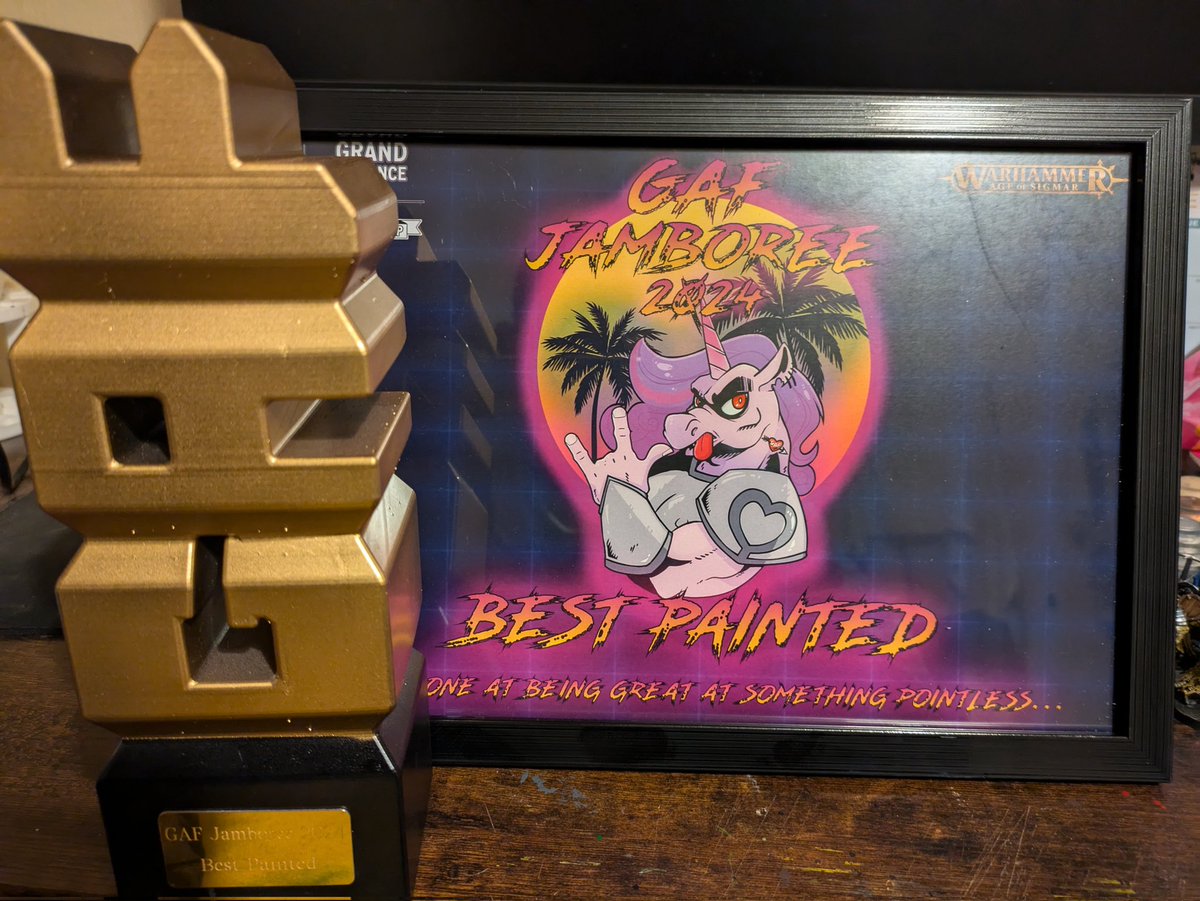 Absolutely brilliant event <a href="/GAF_Moonhead/">GAF_Moonhead</a> managed 2 wins and 3 losses with nurgle and also take away best painted awesome weekend