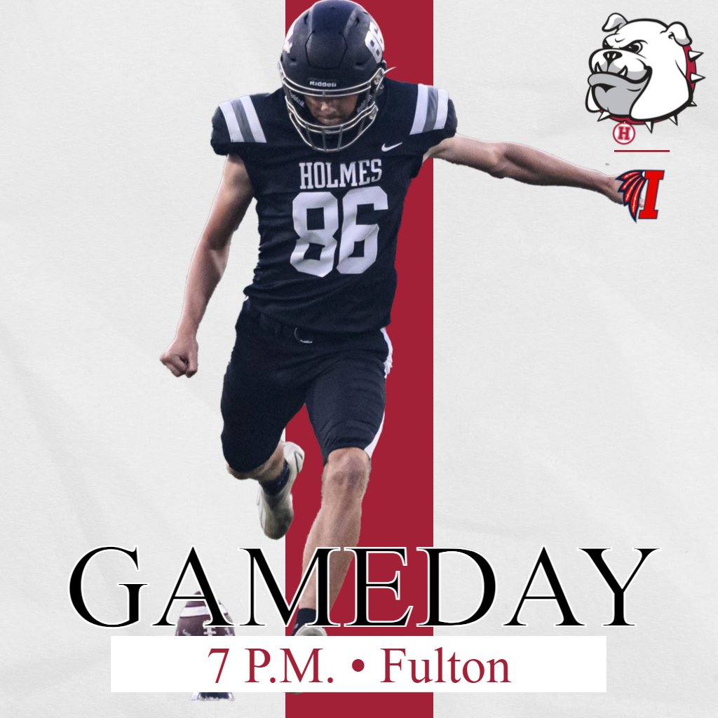 GAMEDAY!!! The Holmes Bulldogs travel to Fulton to play Itawamba at 7 p.m. You can listen on the Bulldog Radio Network (101.1 FM, 100.1 FM, and 102.5 FM and 1120 AM) or watch at letsgoicctv.com.