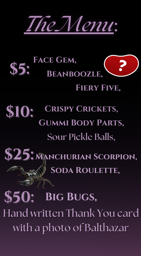 IT'S HIGS TIME AGAIN GHOULIES!
Here's the schedule, dono info, Goals, AND The Menu.