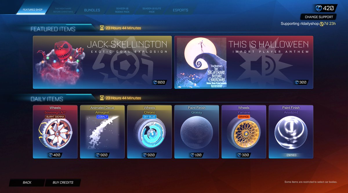 Rocket League Shop tweet media