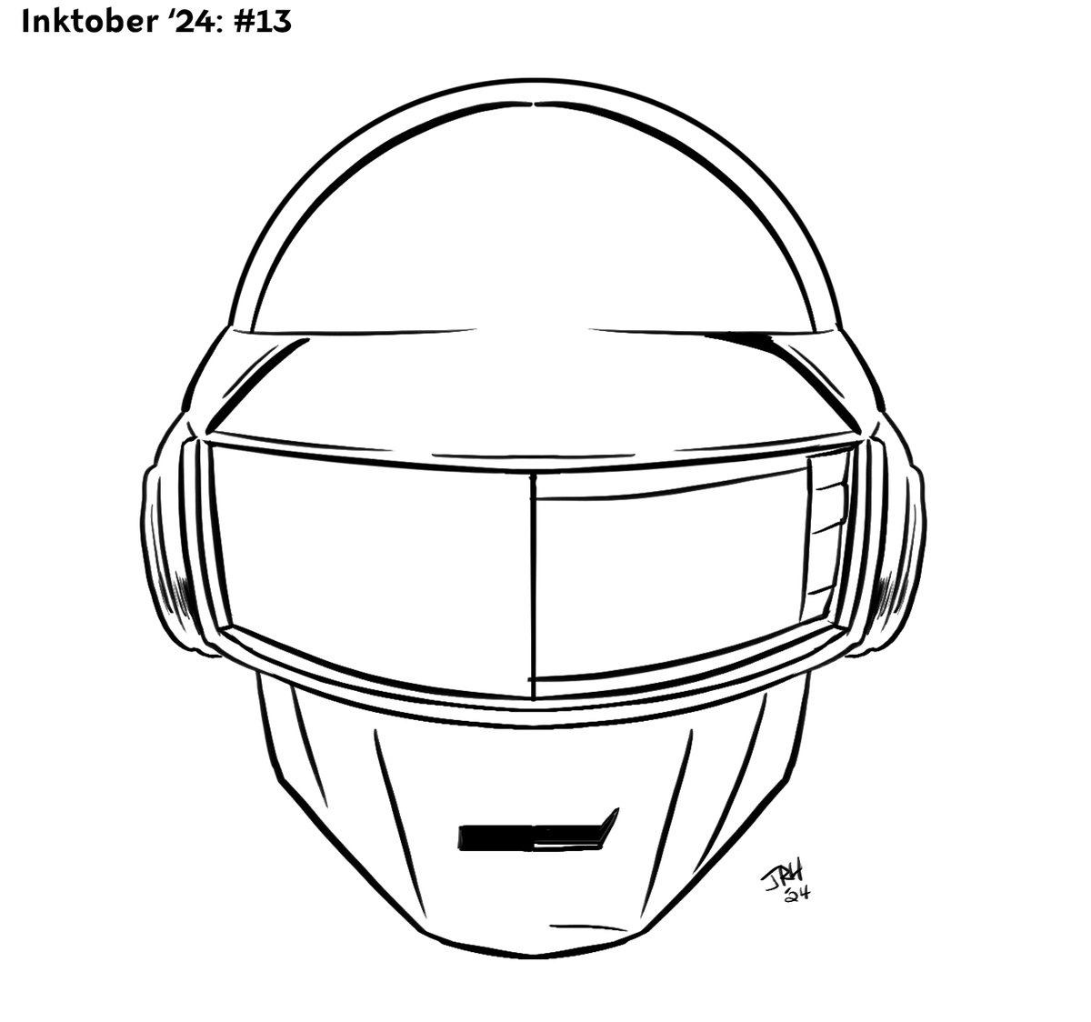 Inktober '24 #13: Daft Punk's Thomas Bangalter

Decided doing another mashup like I did with the power rangers. Daft Punk had a bunch of different helmet designs during their career, so I thought it would be cool do show off a little of each design!
#Inktober #daftpunk