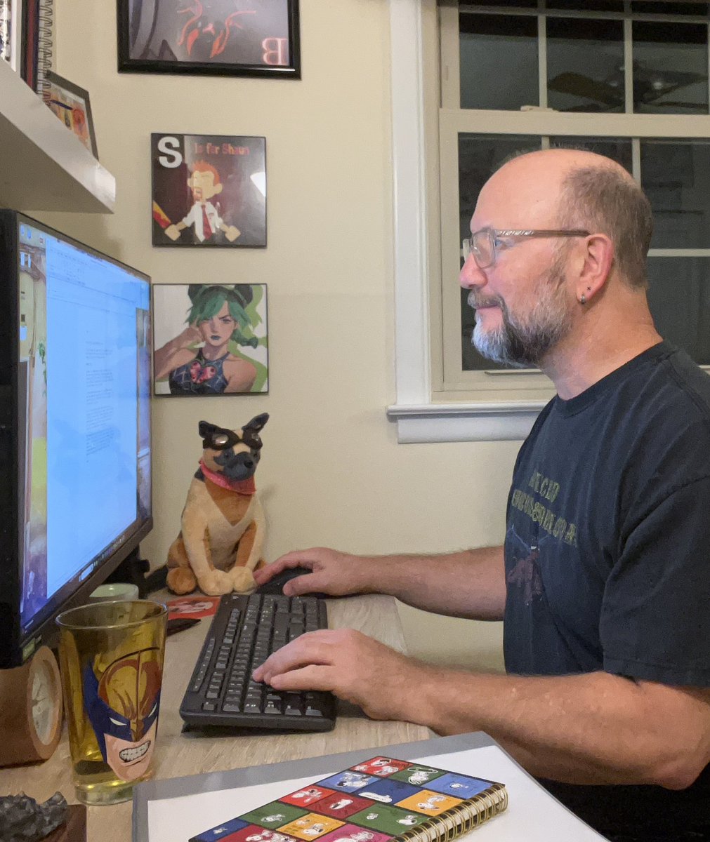 DeepInTheKeep's tweet image. After many years, I started a new screenplay. We’ll see how my novel writing experience helps my script writing. 

#writerslife #amwriting #writing #screenwriting #lofi