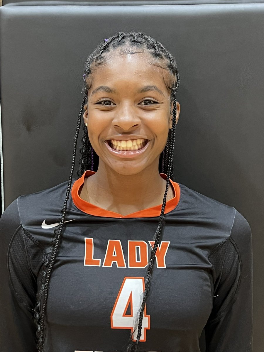 Players of the game!  They definitely stood out Friday night! 🔥🏐🖤🧡