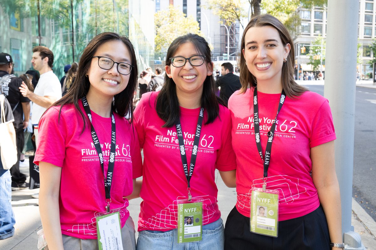 TheNYFF's tweet photo. A sincere thank you to each and every #NYFF62 volunteer who made this year's festival a blast to work and attend!

Your dedication and cinema-loving energy was highly appreciated and we can't wait to have you back next year. 😎❤️

📸: @thatarin https://t.co/Wqw7L6eDnK