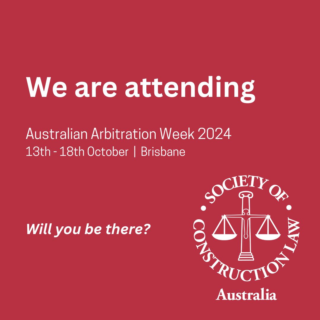 The SOCLA team is attending Arbitration Week in Brisbane this week - will you be there?

Our SoCLA Directors and new Executive General Manager would love to meet up in person for a chat.
 
Reach out to us here, LinkedIn or via our website: scl.org.au to connect!