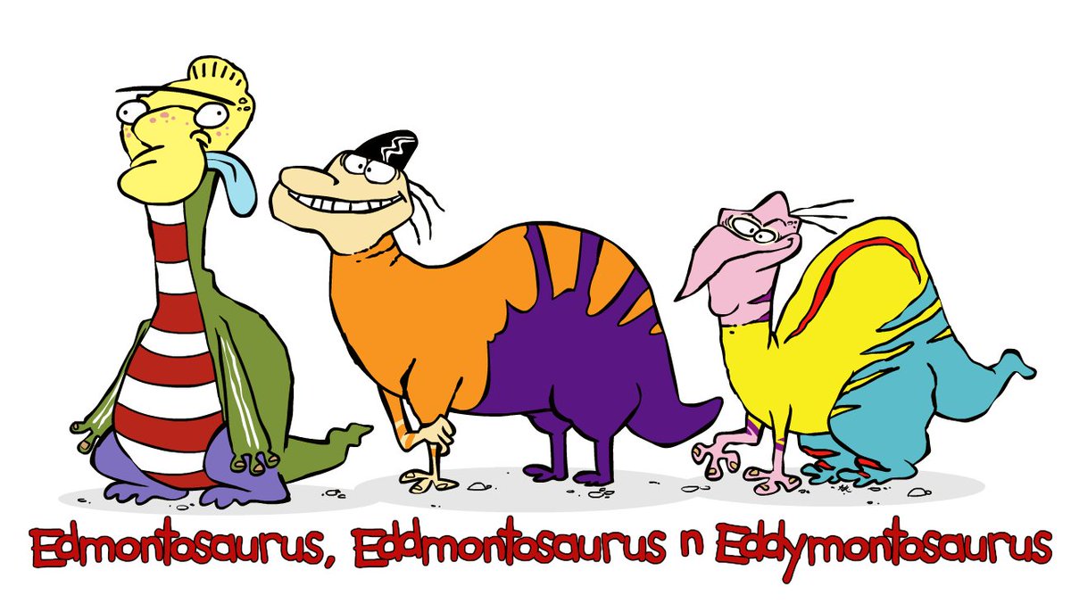 When you put Ed, Edd n Eddy into the Large Hadrosaur Collider

#paleoart #CartoonNetwork #coproliteposting