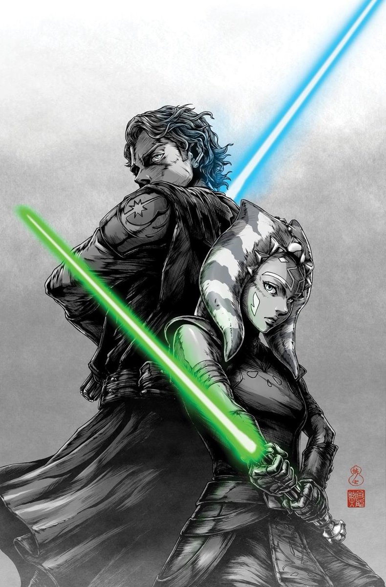 CultureCrave's tweet photo. Variant cover for 'Ahsoka' #5 featuring Clone Wars Anakin Skywalker 💥 https://t.co/8z7NUL5k3X