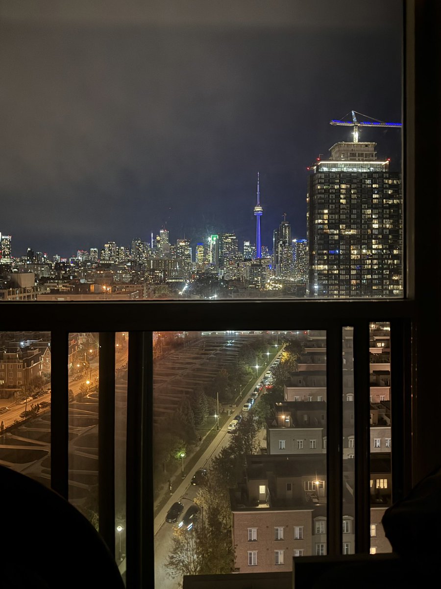 animedecoy's tweet image. やばい、今夜のコンドから見たトロントのスカイライン.. この景色には絶対に飽きない
