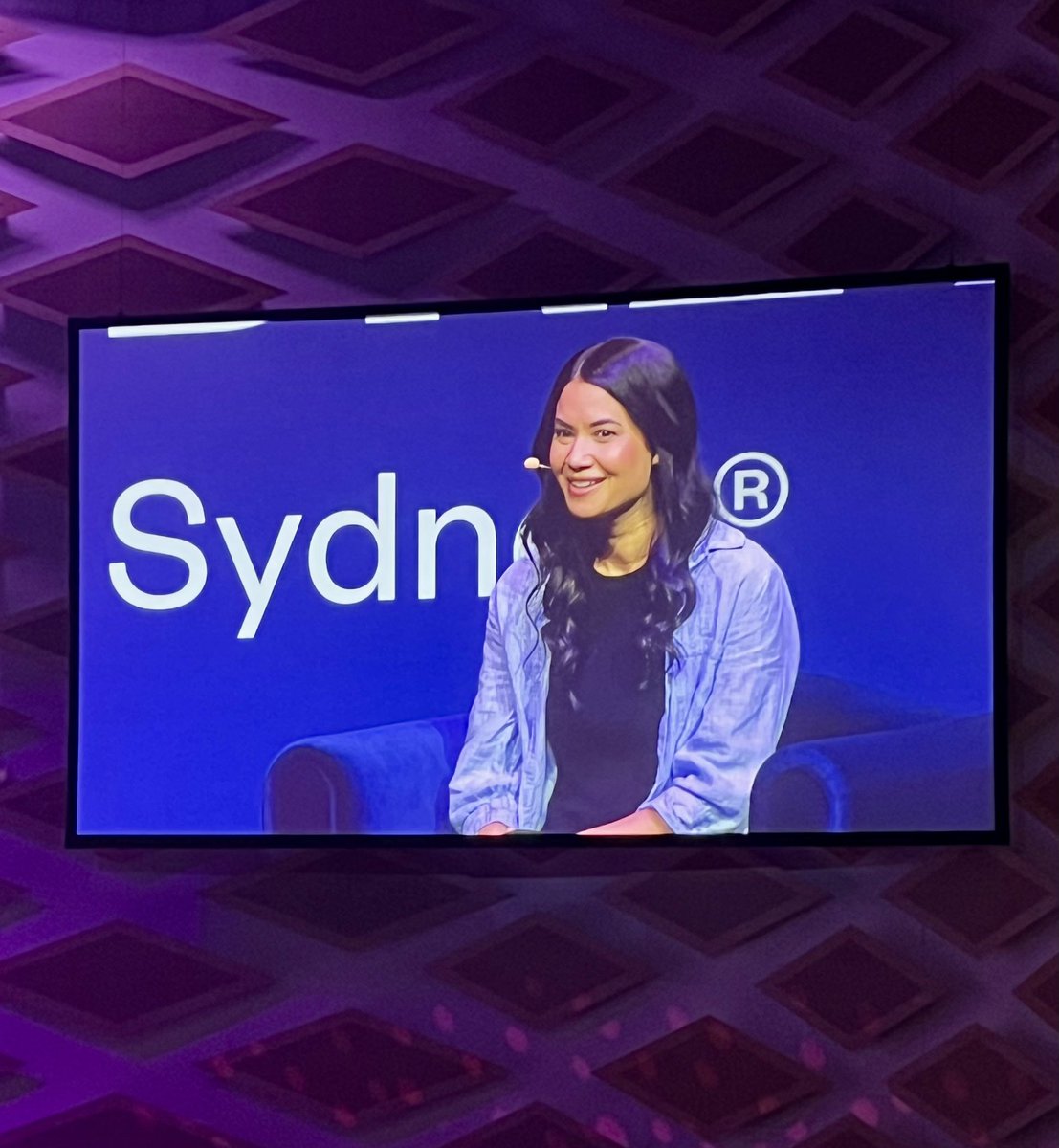 Kicking off #SXSWsydney with the incredibly humble and inspiring <a href="/MelanieCanva/">Melanie Perkins</a>, CEO and co-founder of <a href="/canva/">Canva</a>. #SXSW