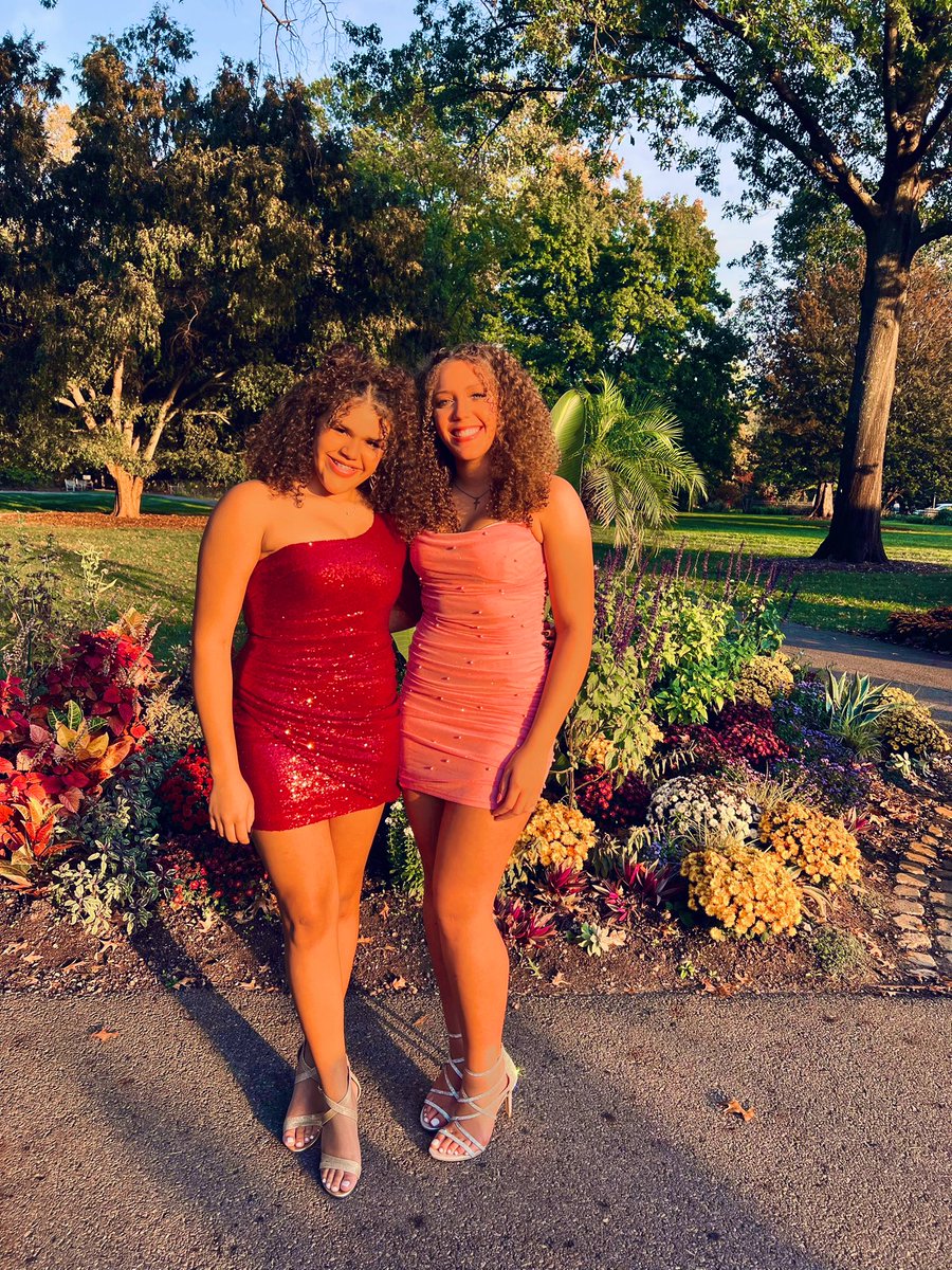 Homecoming picture of my beautiful daughters Bella and Faith #growinguptoofast