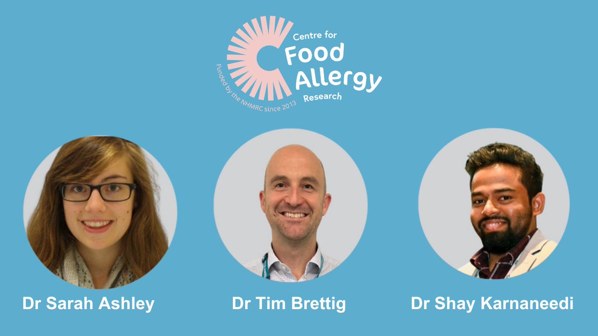Congratulations to our former CFAR PhD Scholars, who have received grants to help accelerate #allergy #research.

👏 Dr <a href="/SarahAshleyAU/">Dr Sarah Ashley</a> and Dr Tim Brettig of <a href="/MCRI_for_kids/">Murdoch Children's Research Institute (MCRI)</a>, and Dr Shay Karnaneedi of <a href="/jcu/">James Cook Uni</a>. 

Learn all about their projects on our website ➡️ shorturl.at/eXn44
