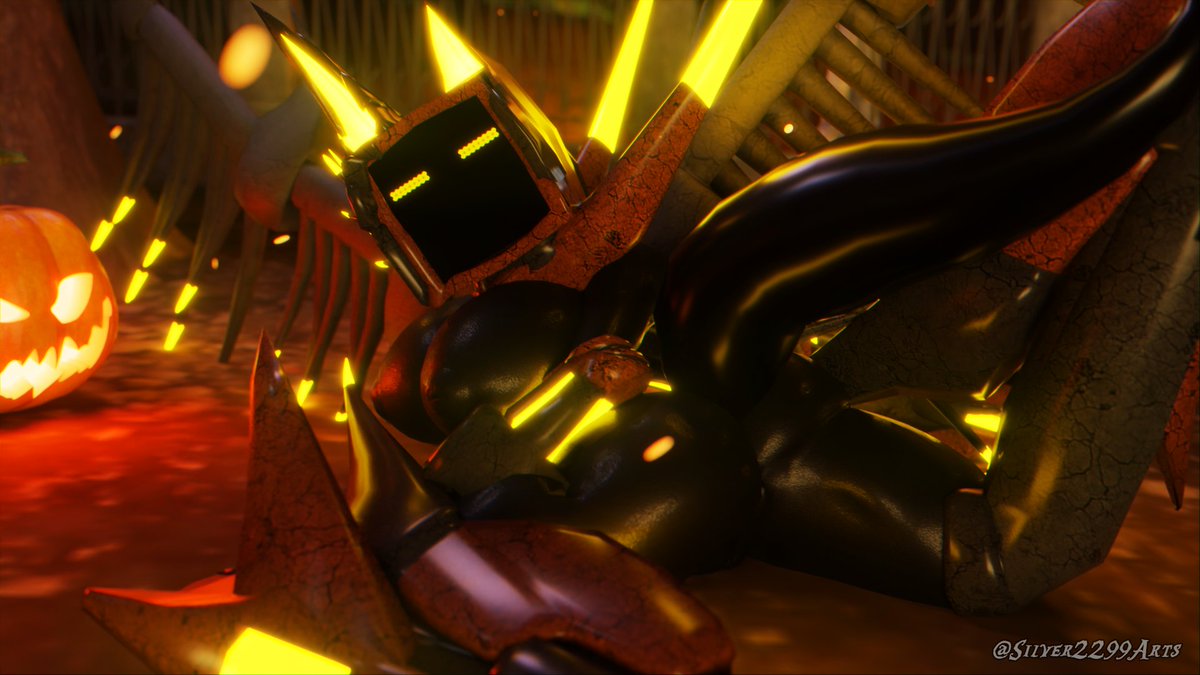 Hot enough to blush you~ 🧡

HQ and more stuff in my bio 🟠

Fusion pilot model by <a href="/BeyondVRC/">beyond</a>
Funny nsfw edit by me 
#TerrorsOfNowhere #nsfw #Halloween2024