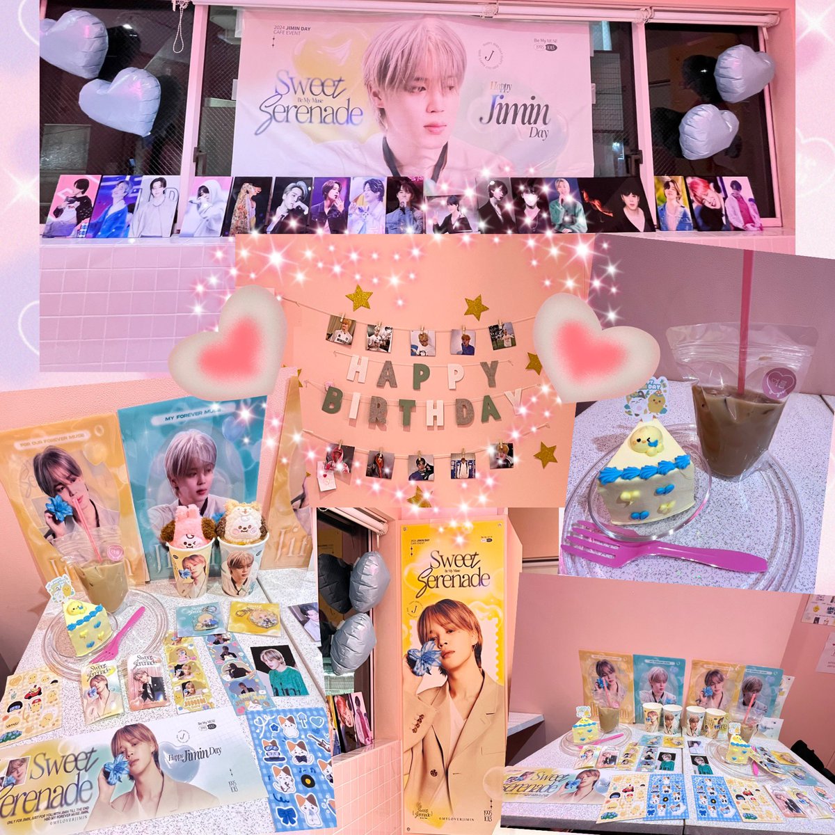 2513yn1's tweet photo. 🎂ジミンちゃんセンイル🎂②
最後は駆け込みでなんとか間に合ったマイラバさん特典のカフェヨルムさんへ💕
特典とっても可愛い💛
🍰可愛いし美味しかった😋
ジミンちゃんに囲まれたステキな店内
で帰路につく前つかの間の休息でした☺️
#myloverjimin
#HappyJiminDay
#Be_My_MUSE
#SWEETSERENADE https://t.co/prRC6S8Hgg