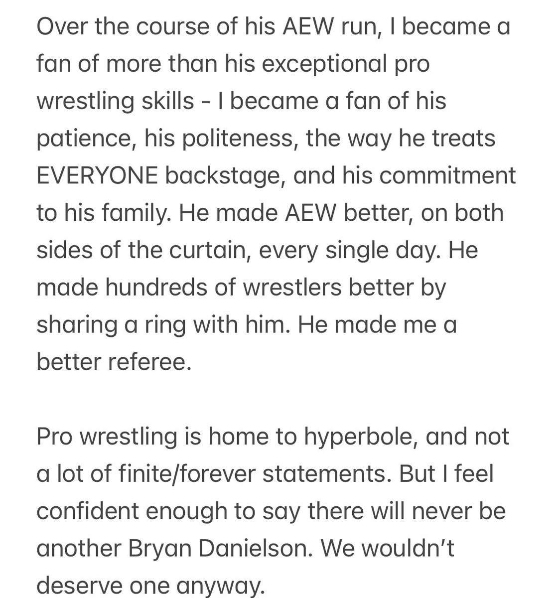 dabryceisright's tweet photo. #ThankYouBryan @AEW #AEWWrestleDream https://t.co/ECtc5s8EtK
