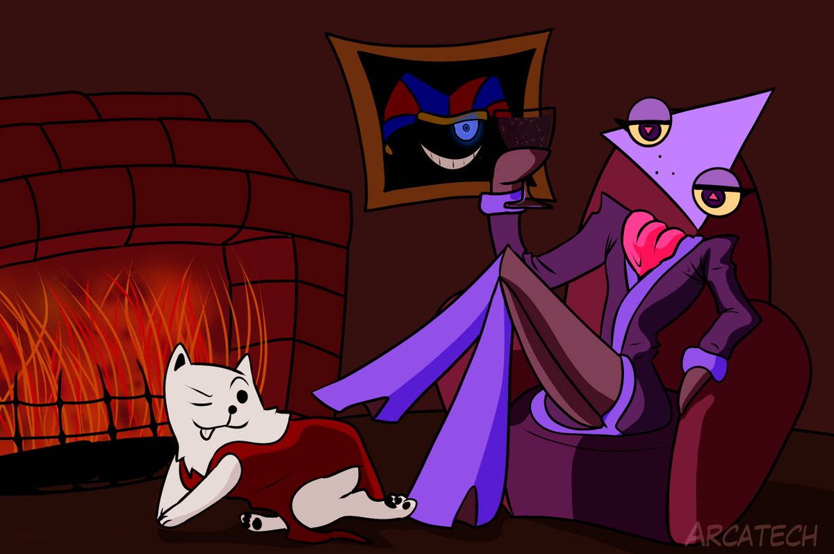 ArcaTechPG's tweet photo. I know I'm literally late to the party, but I just had to do a little pic for the birthday of the two people whose creations are rotting my brain

Happy Birthday(with delay) to Gooseworx and Toby Fox! https://t.co/TmGin3HDLr