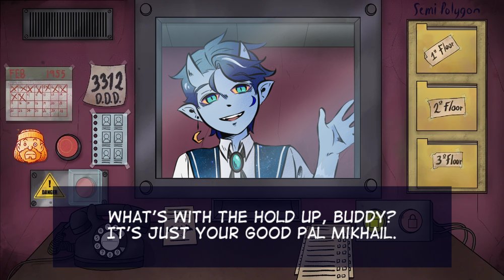 PolygonSemi's tweet photo. [oc art] it's spooky season, so i decided to do a little That's Not My Neighbor parody for my boy Mikhail/Storyteller (1/2) https://t.co/vTeHa9I43K