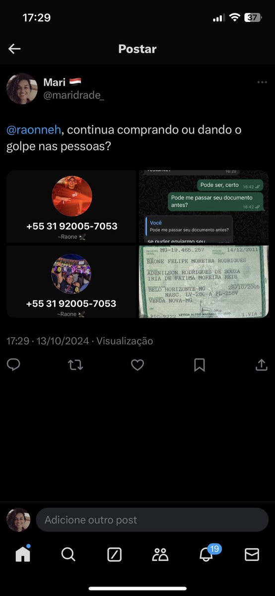 maridrade_'s tweet photo. @Ederson55283903 Cuidado que o Raone é golpe, não venda para ele. https://t.co/z8ANtY1jJt