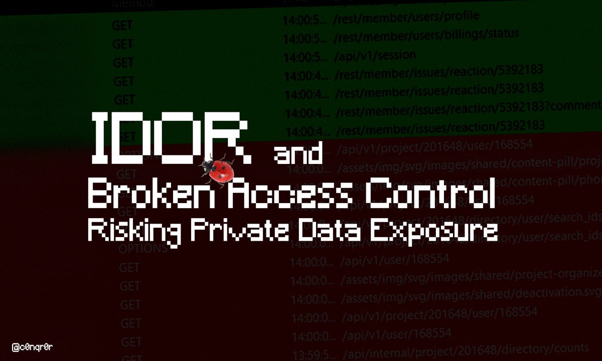 It’s been a while since I last posted any write-ups. I felt there was value in focusing on manual testing for IDOR and Access Control bugs, so I quickly put this one together. #bugbounty #bugbountytips 

c0nqr0r.medium.com/idor-and-broke…