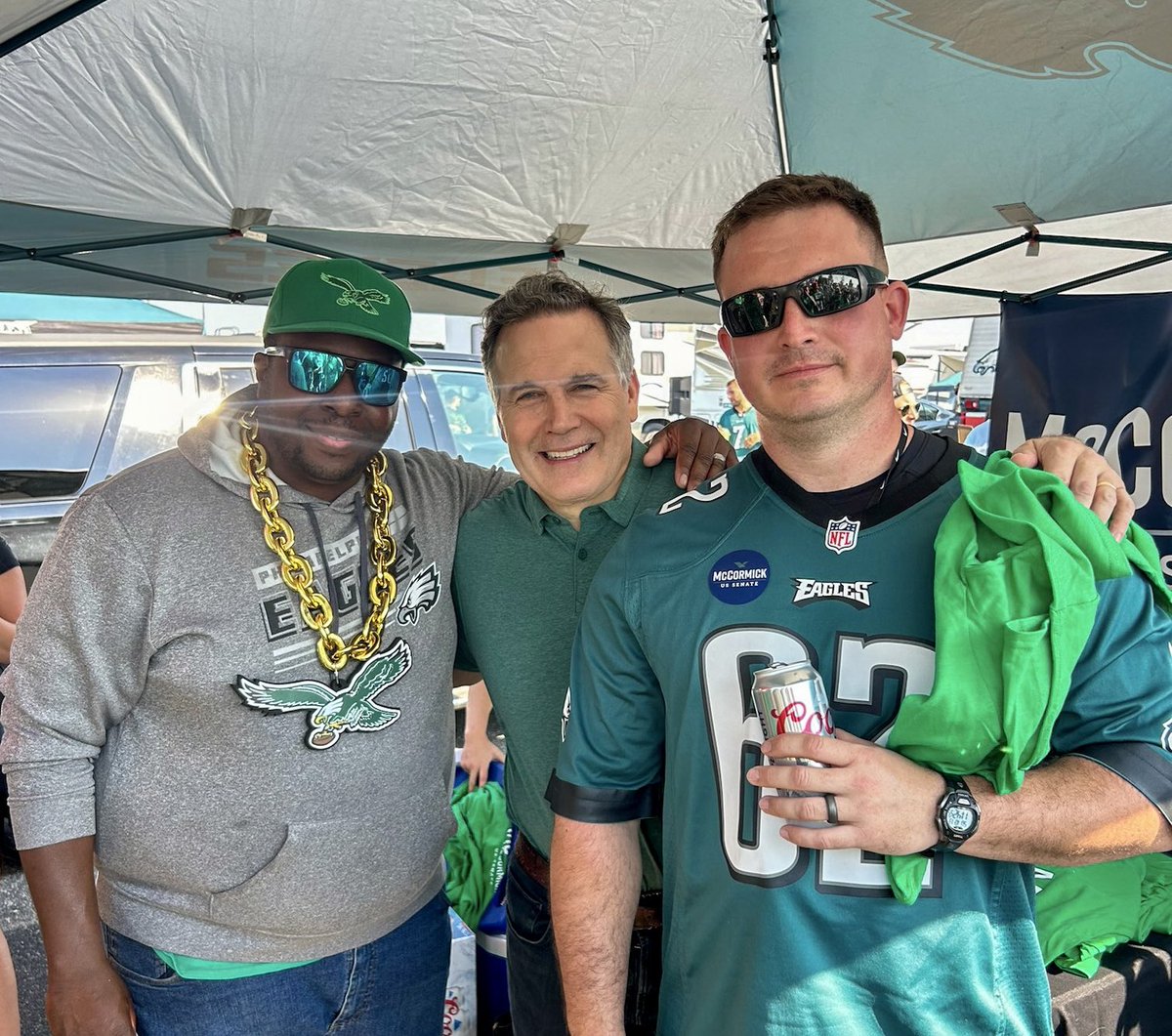 DaveMcCormickPA's tweet image. Fun tailgate in Philly today 🏈

Excited to watch the Steelers throttle the Raiders!