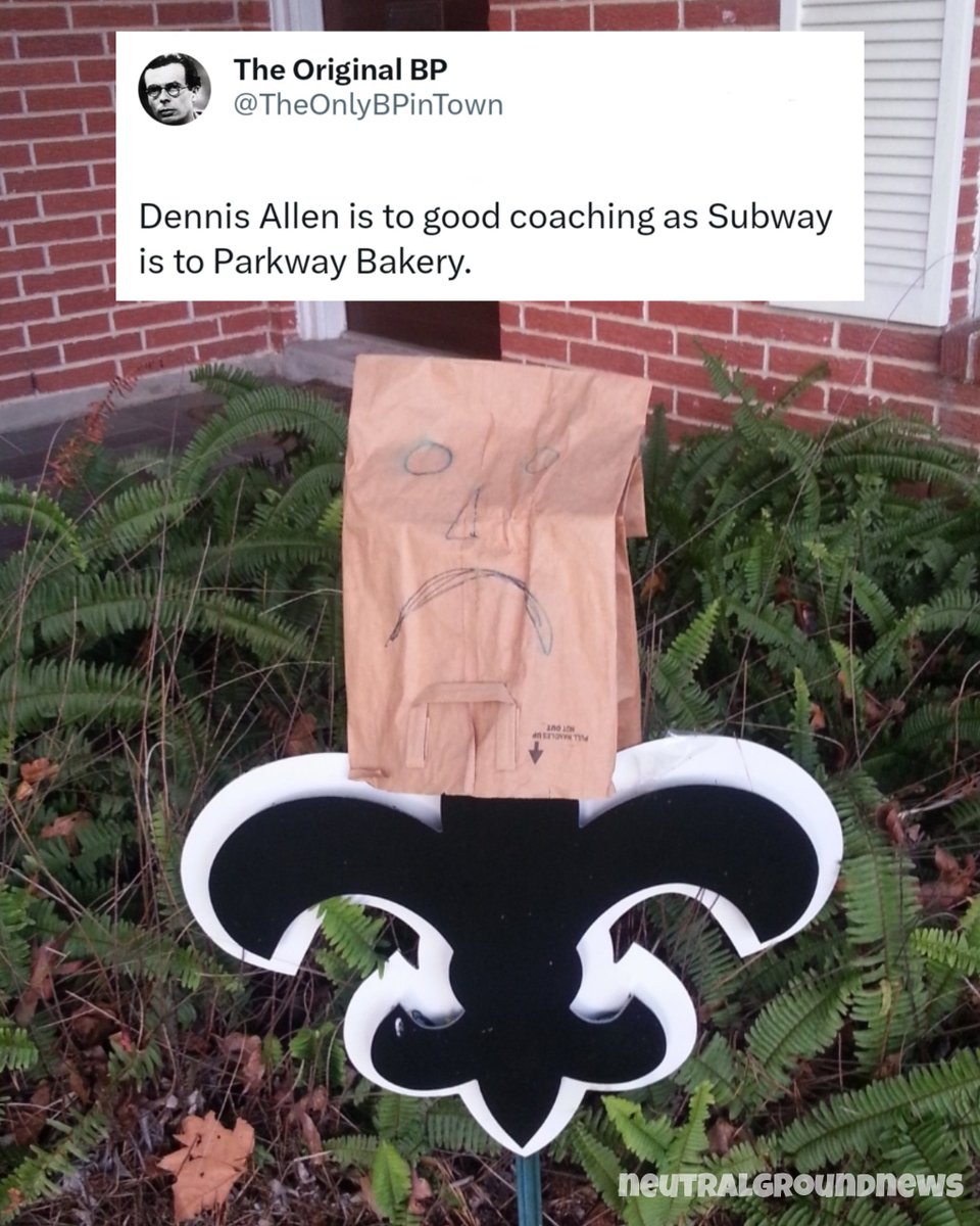 😮‍💨

#NewOrleans #NeutralNews #Neuws #Saints #WhoDat #DennisAllen <a href="/TheOnlyBPinTown/">The Original BP</a>