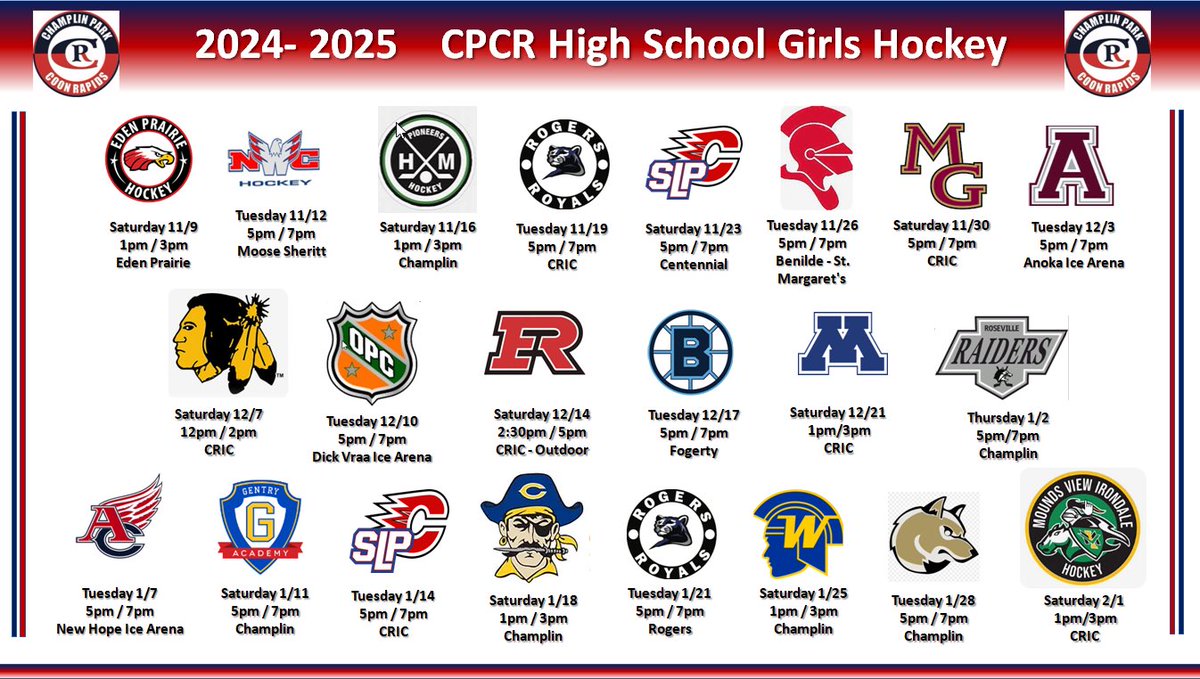 CPCR Girls Hockey Booster Club (@cpcrboosters) on Twitter photo 
