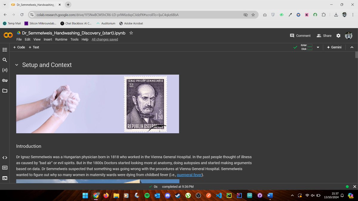 SamShawon's tweet photo. Day 80 of #100DaysOfCode #Python #Pandas #Data #DataScience #DataExploration #Google #Visualization #Pandas #Seaborn #PyPlot #Analysing 

The Tragic Discovery of Handwashing.

Keep learning..... https://t.co/6JpDd3BuJL