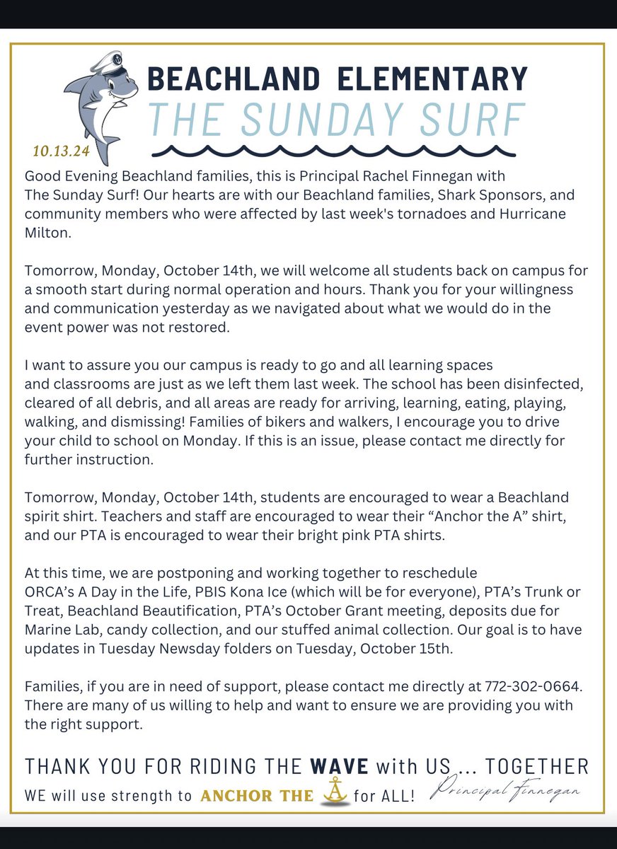 Beachland Elementary tweet media