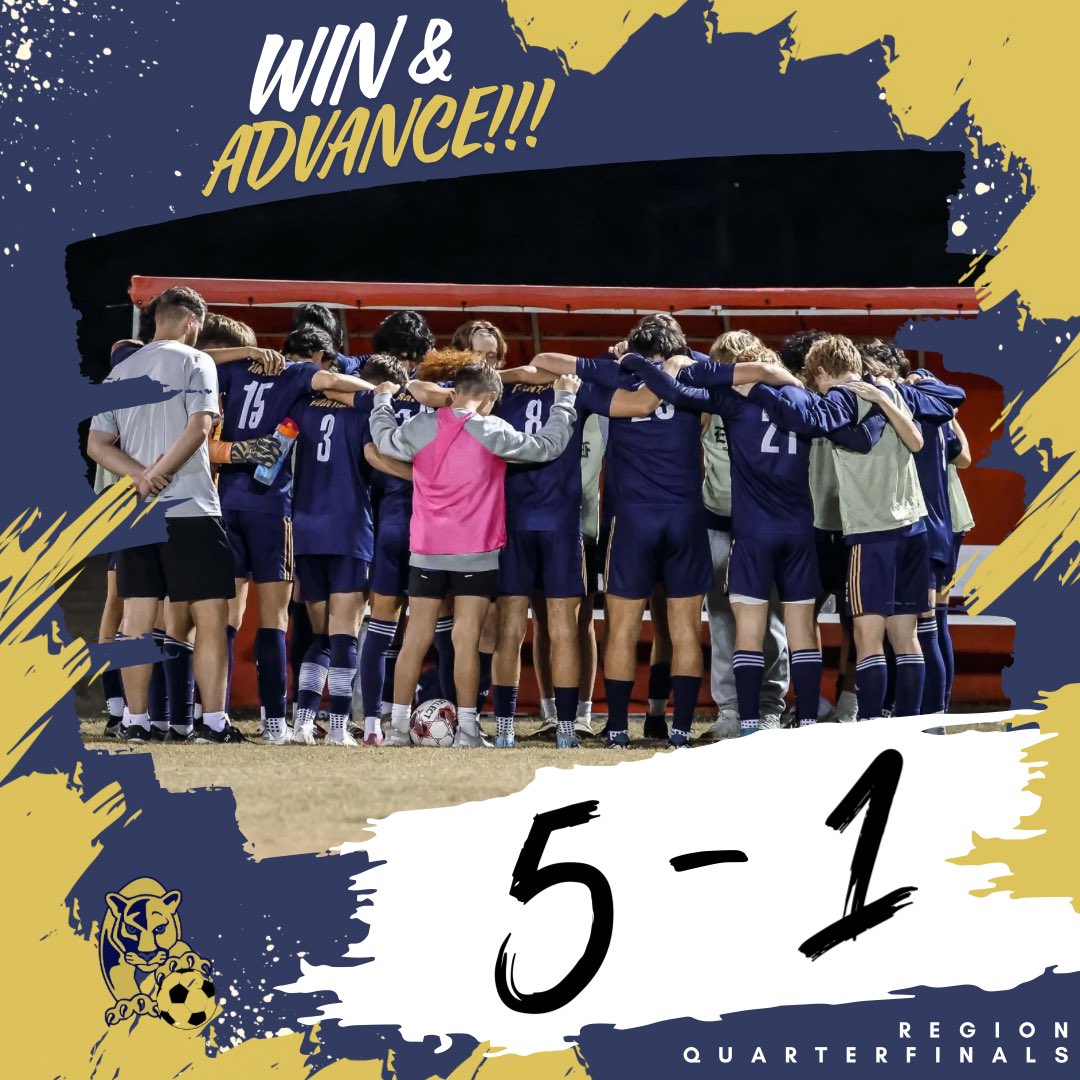FINAL

Goals: Jagger, Nick, Luke, Joseph and Alejandro
Assists: Kobe x4 and Ethan

We move on 💪🏽

#PantherPride
