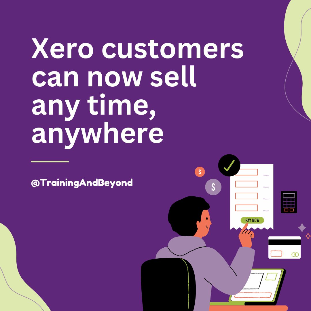 TrainingBeyond's tweet image. Xero now offers a powerful feature that streamlines your payment process—allowing you to sell anytime, anywhere by creating a payment checkout without the need to create an invoice. Reach out to our team for more info!

#Bookkeeper #XeroTraining #Xero #SmallBusiness